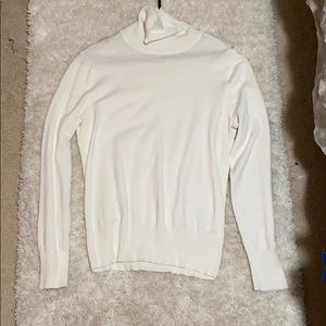 White turtle neck
